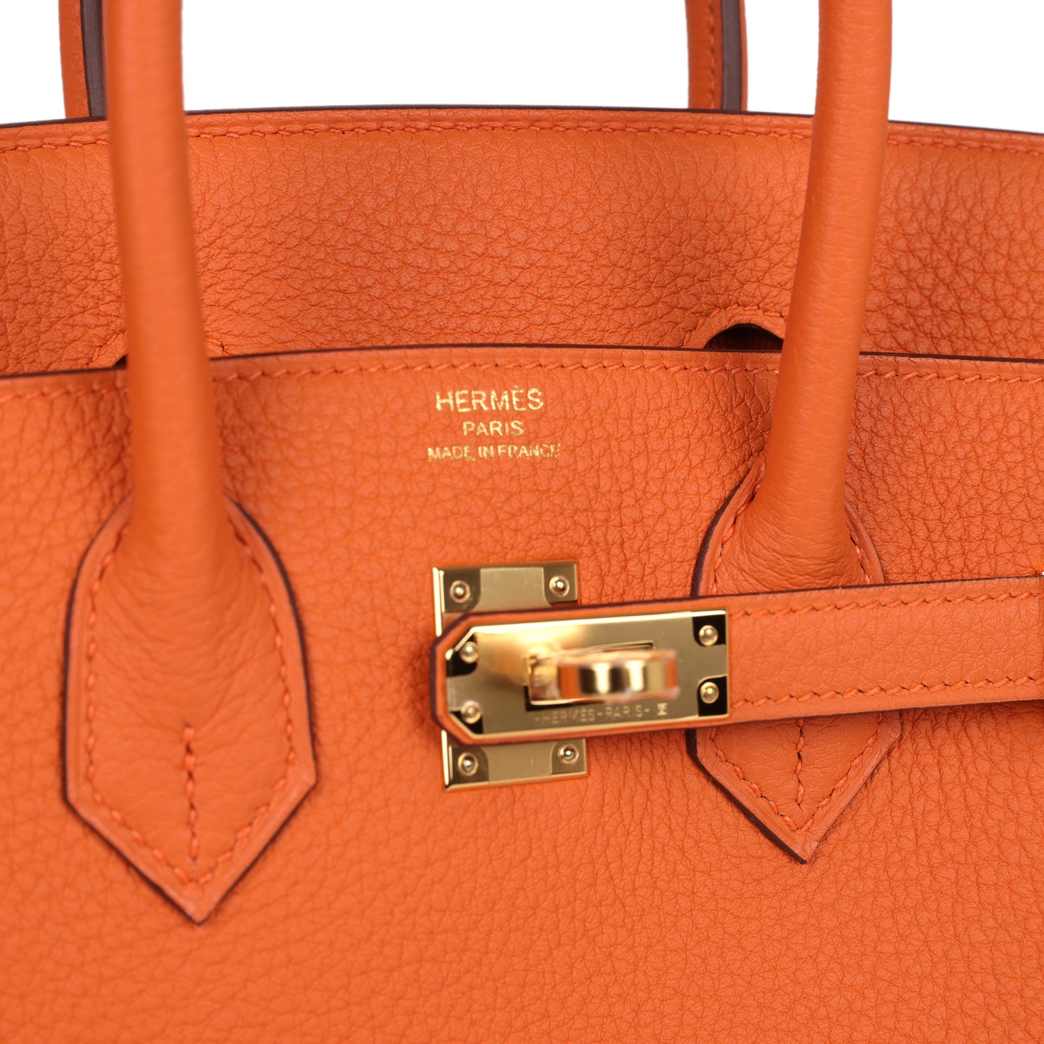 Hermès Birkin 25 Orange Togo Gold Hardware Hermès Birkin 25 Orange Togo Gold Hardware