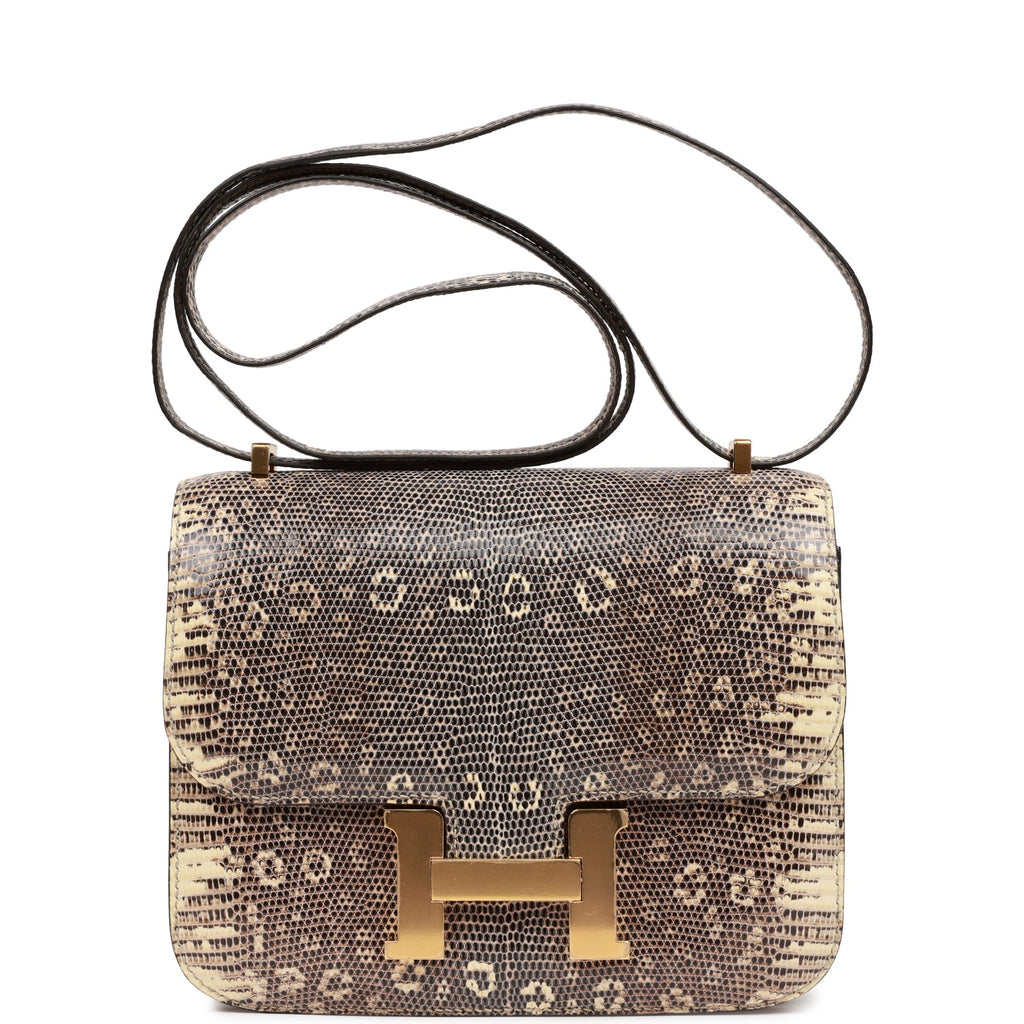 Hermès Mini Constance 18 Ombre Lizard Varanus Salvator Gold Hardware Hermès Mini Constance 18 Ombre Lizard Varanus Salvator Gold Hardware
