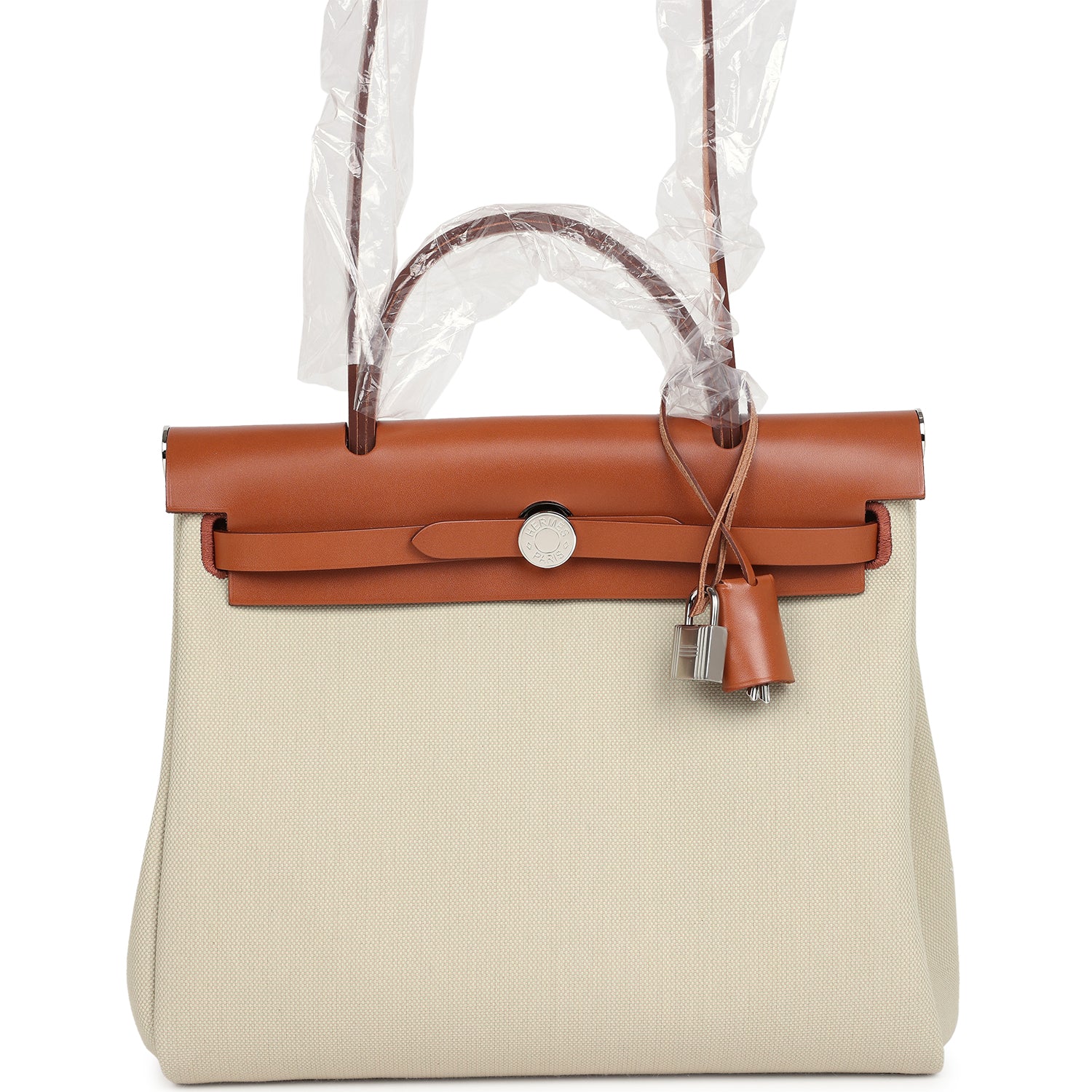 Hermès Herbag Zip PM 31 Beton Toile H & Fauve Vache Hunter Palladium Hardware Hermès Herbag Zip PM 31 Beton Toile H & Fauve Vache Hunter Palladium Hardware