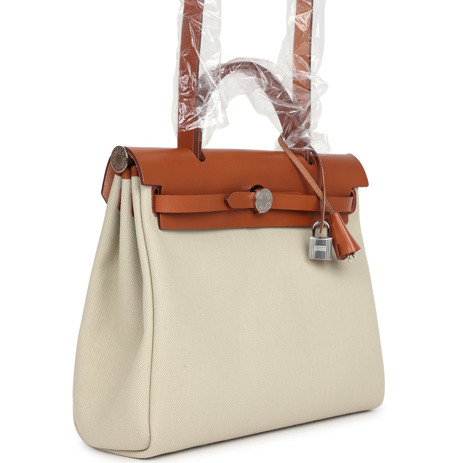 Hermès Herbag Zip PM 31 Beton Toile H & Fauve Vache Hunter Palladium Hardware Hermès Herbag Zip PM 31 Beton Toile H & Fauve Vache Hunter Palladium Hardware
