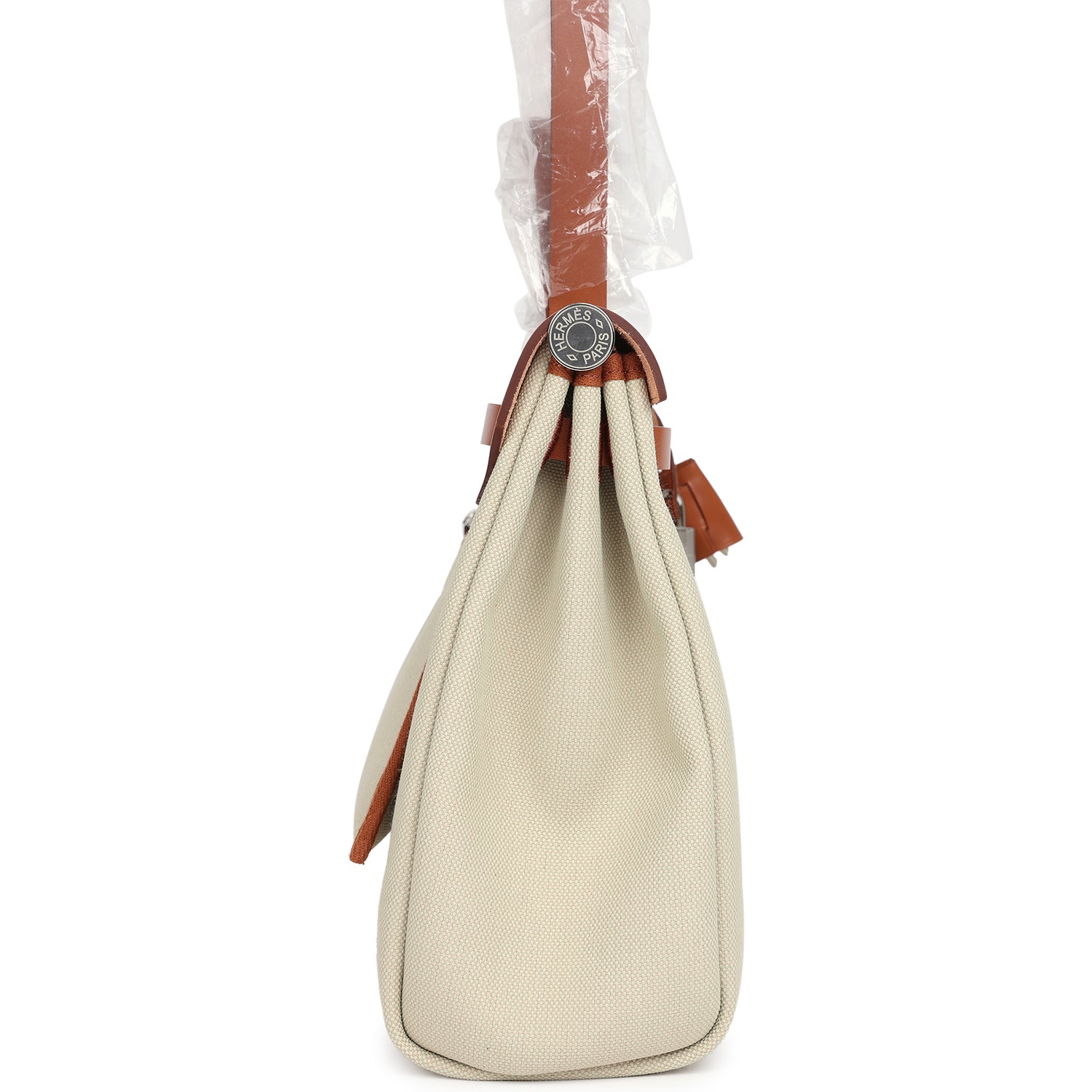 Hermès Herbag Zip PM 31 Beton Toile H & Fauve Vache Hunter Palladium Hardware Hermès Herbag Zip PM 31 Beton Toile H & Fauve Vache Hunter Palladium Hardware