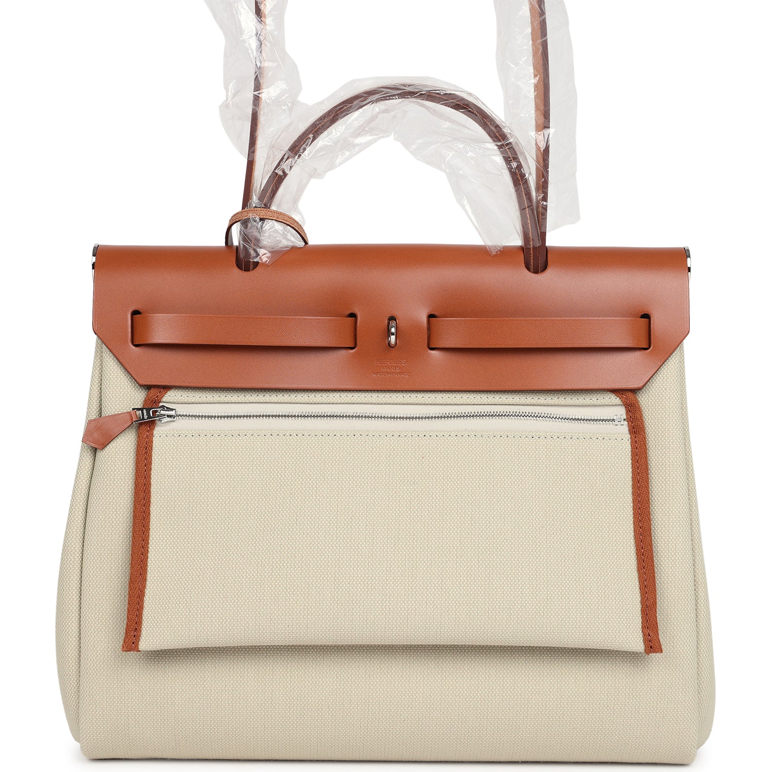 Hermès Herbag Zip PM 31 Beton Toile H & Fauve Vache Hunter Palladium Hardware Hermès Herbag Zip PM 31 Beton Toile H & Fauve Vache Hunter Palladium Hardware