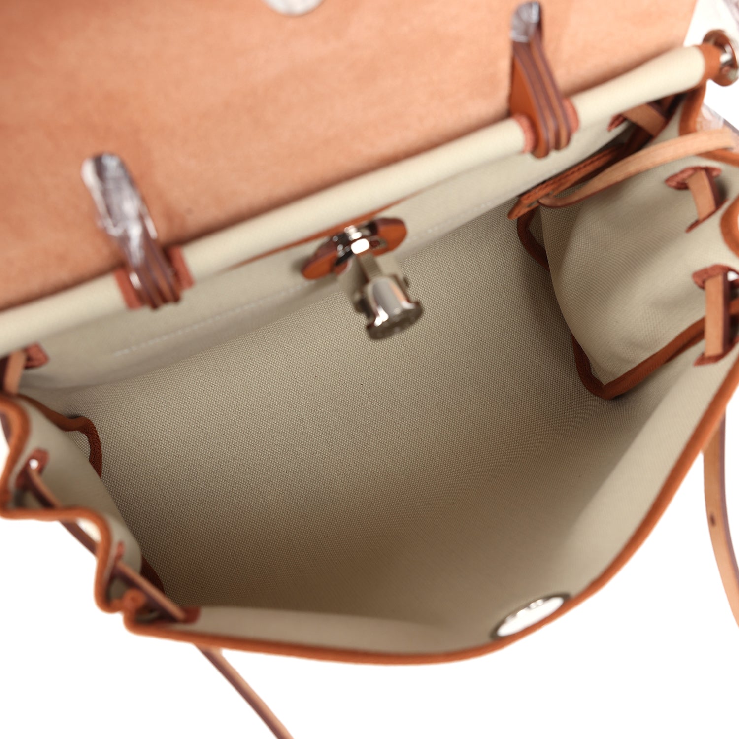 Hermès Herbag Zip PM 31 Beton Toile H & Fauve Vache Hunter Palladium Hardware Hermès Herbag Zip PM 31 Beton Toile H & Fauve Vache Hunter Palladium Hardware