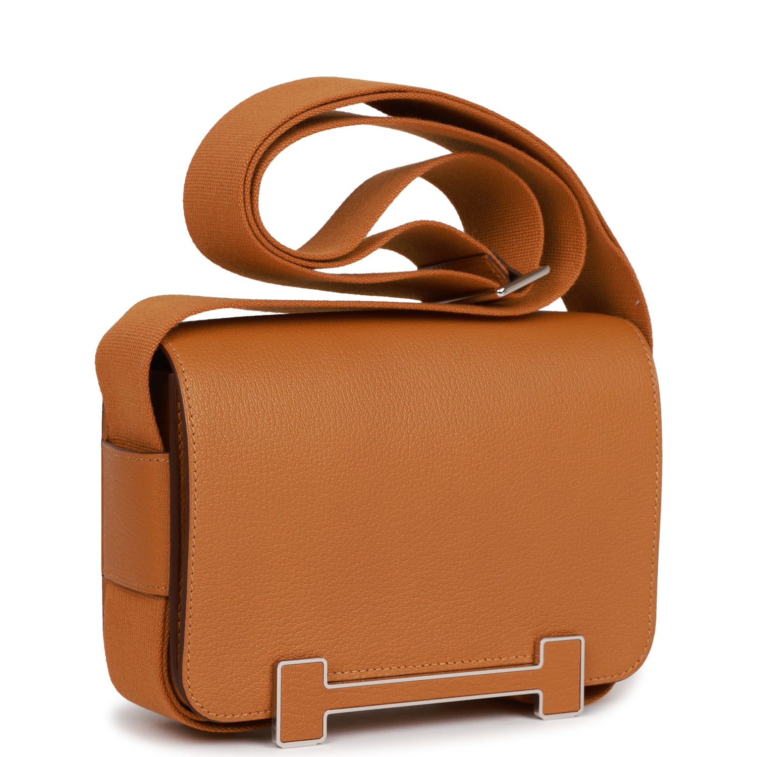 Hermès Geta Caramel Chevre Palladium Hardware Hermès Geta Caramel Chevre Palladium Hardware