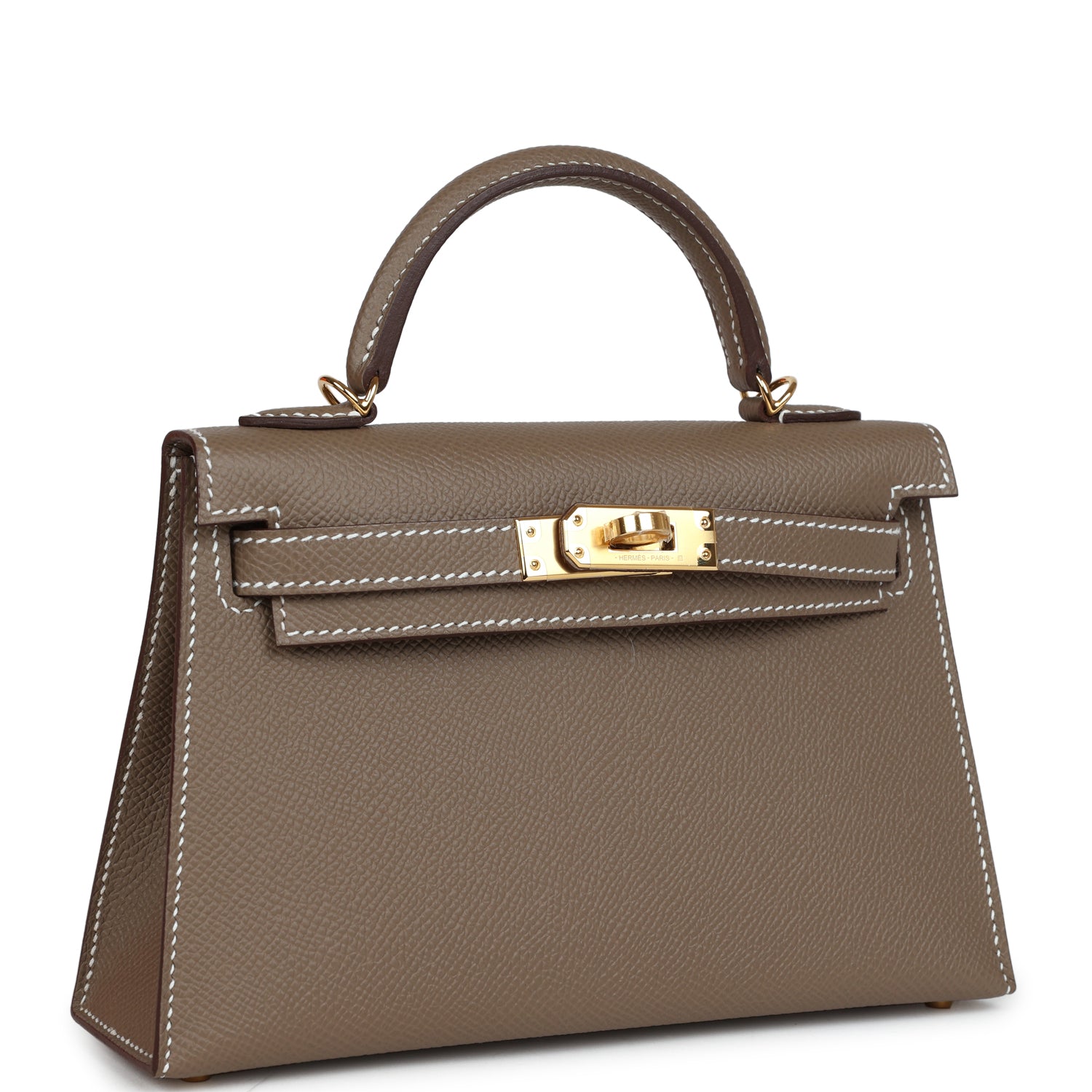 Hermès Kelly Sellier 20 Etoupe Epsom Gold Hardware Hermès Kelly Sellier 20 Etoupe Epsom Gold Hardware
