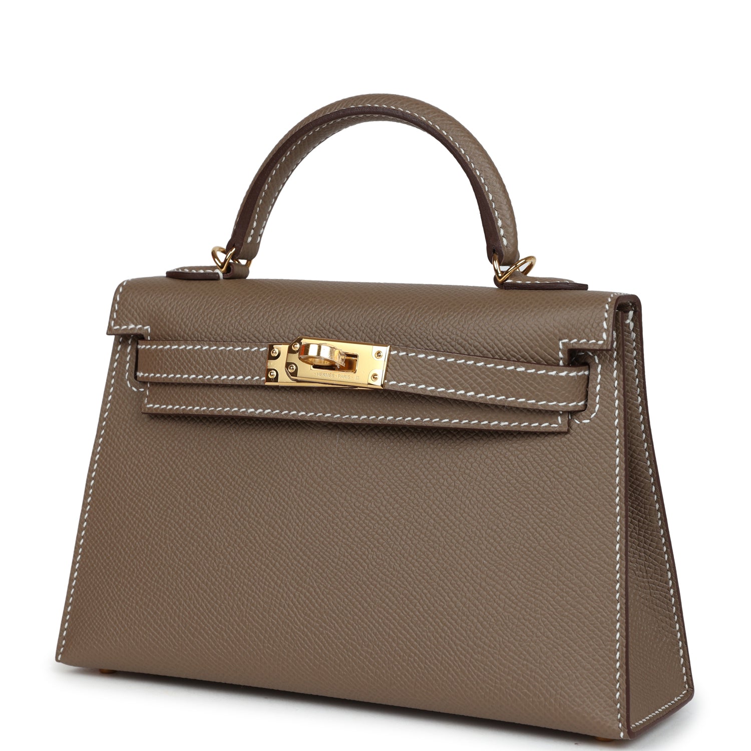 Hermès Kelly Sellier 20 Etoupe Epsom Gold Hardware Hermès Kelly Sellier 20 Etoupe Epsom Gold Hardware