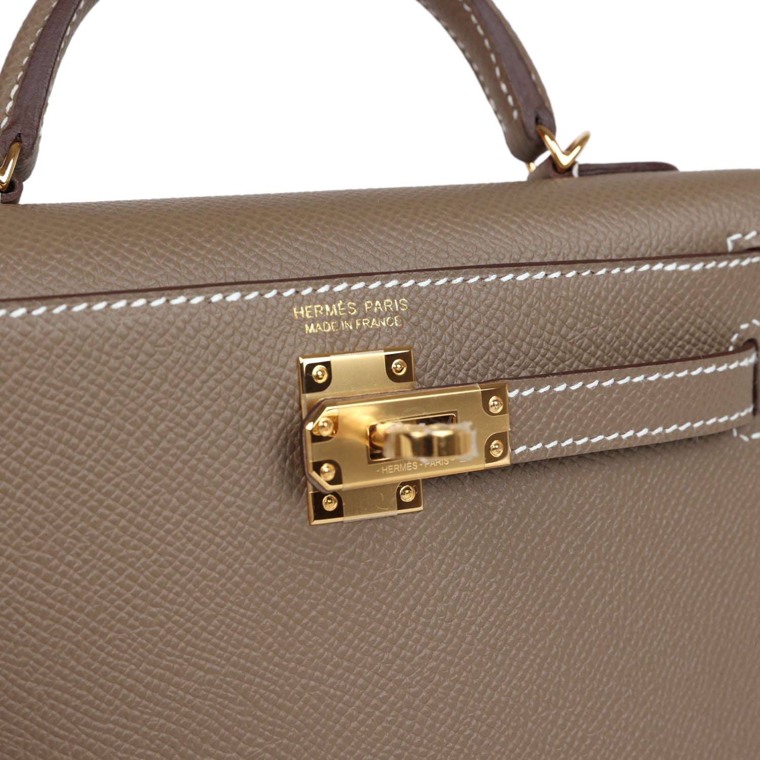 Hermès Kelly Sellier 20 Etoupe Epsom Gold Hardware Hermès Kelly Sellier 20 Etoupe Epsom Gold Hardware