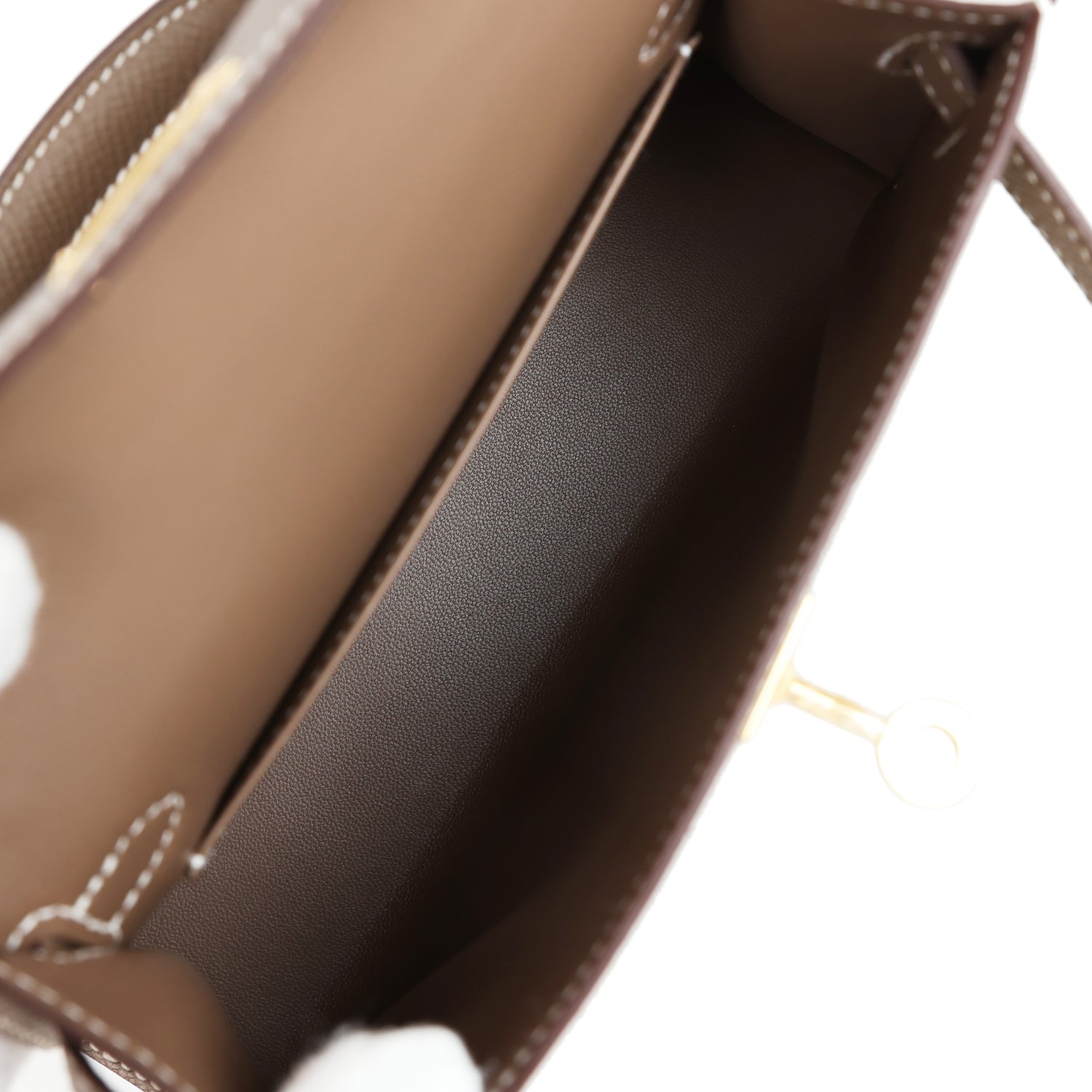 Hermès Kelly Sellier 20 Etoupe Epsom Gold Hardware Hermès Kelly Sellier 20 Etoupe Epsom Gold Hardware