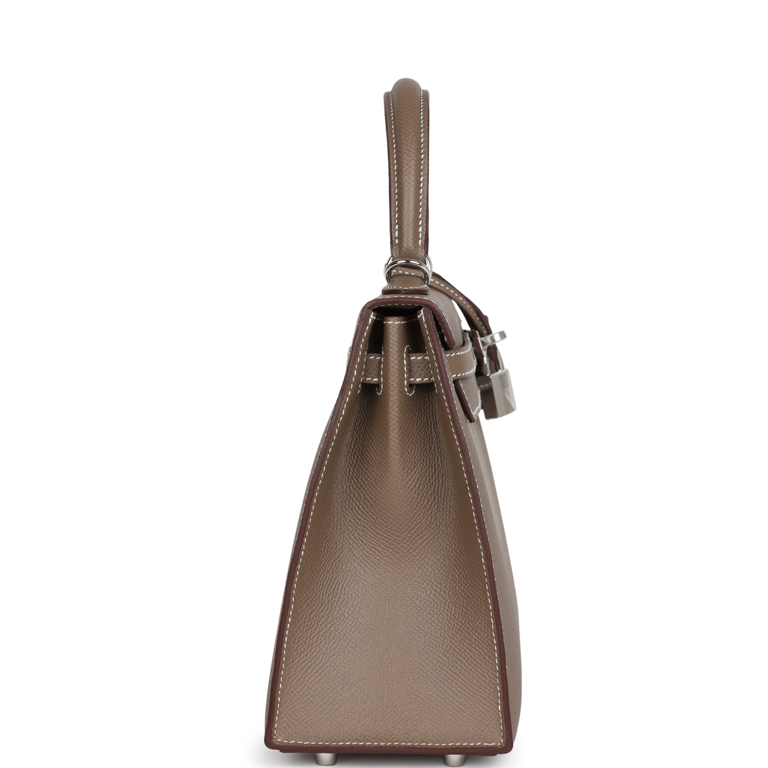 Hermès Kelly Sellier 25 Etoupe Epsom Palladium Hardware Hermès Kelly Sellier 25 Etoupe Epsom Palladium Hardware