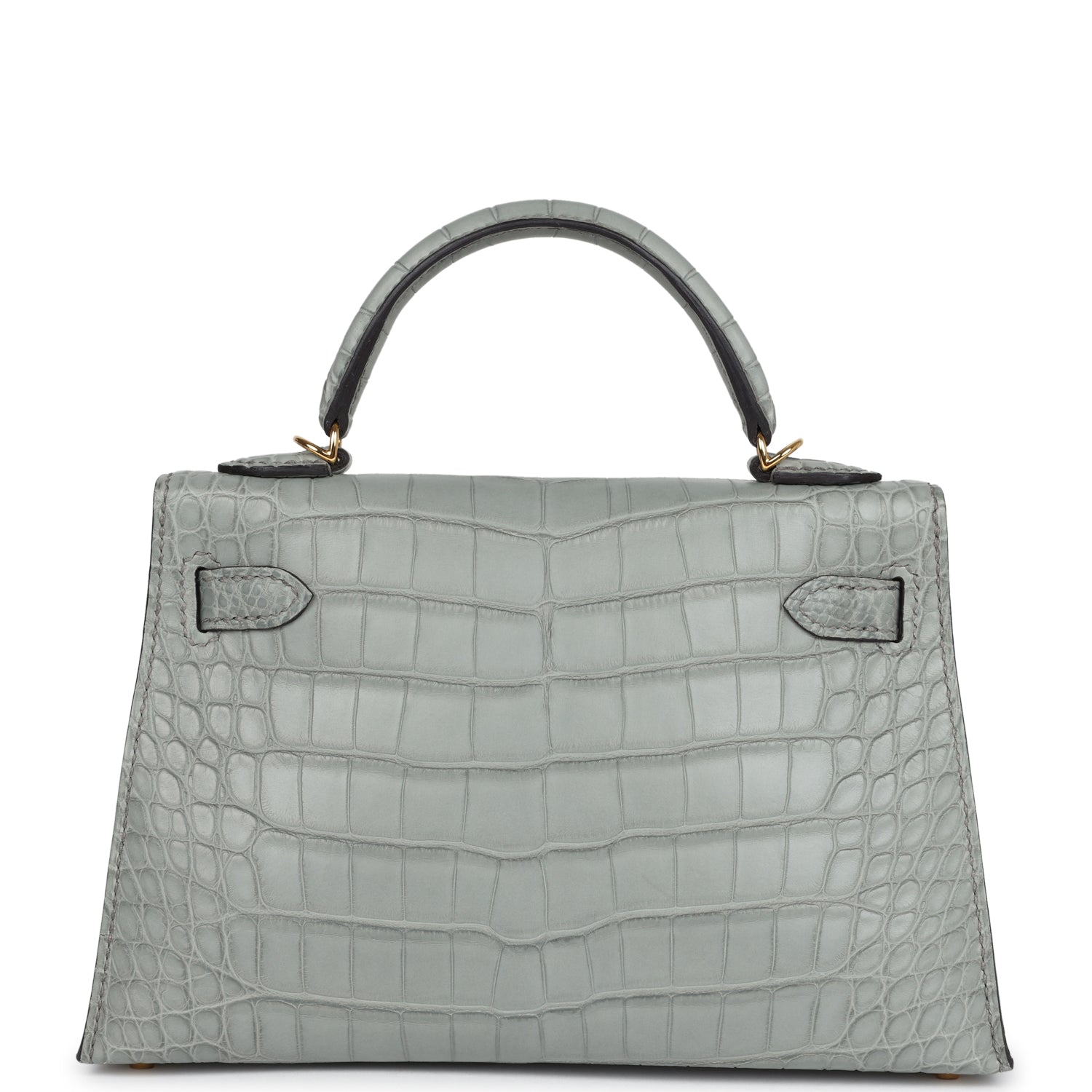 Hermès Kelly Sellier 20 Gris Ciment Matte Alligator Gold Hardware Hermès Kelly Sellier 20 Gris Ciment Matte Alligator Gold Hardware