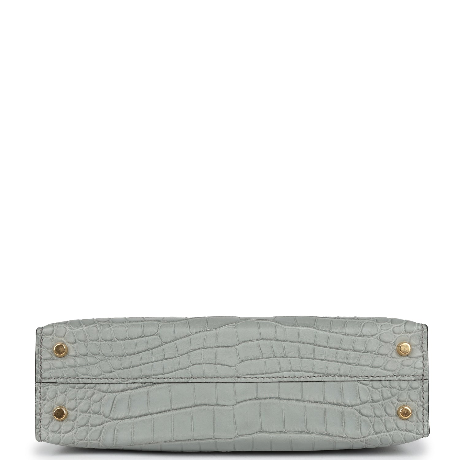 Hermès Kelly Sellier 20 Gris Ciment Matte Alligator Gold Hardware Hermès Kelly Sellier 20 Gris Ciment Matte Alligator Gold Hardware