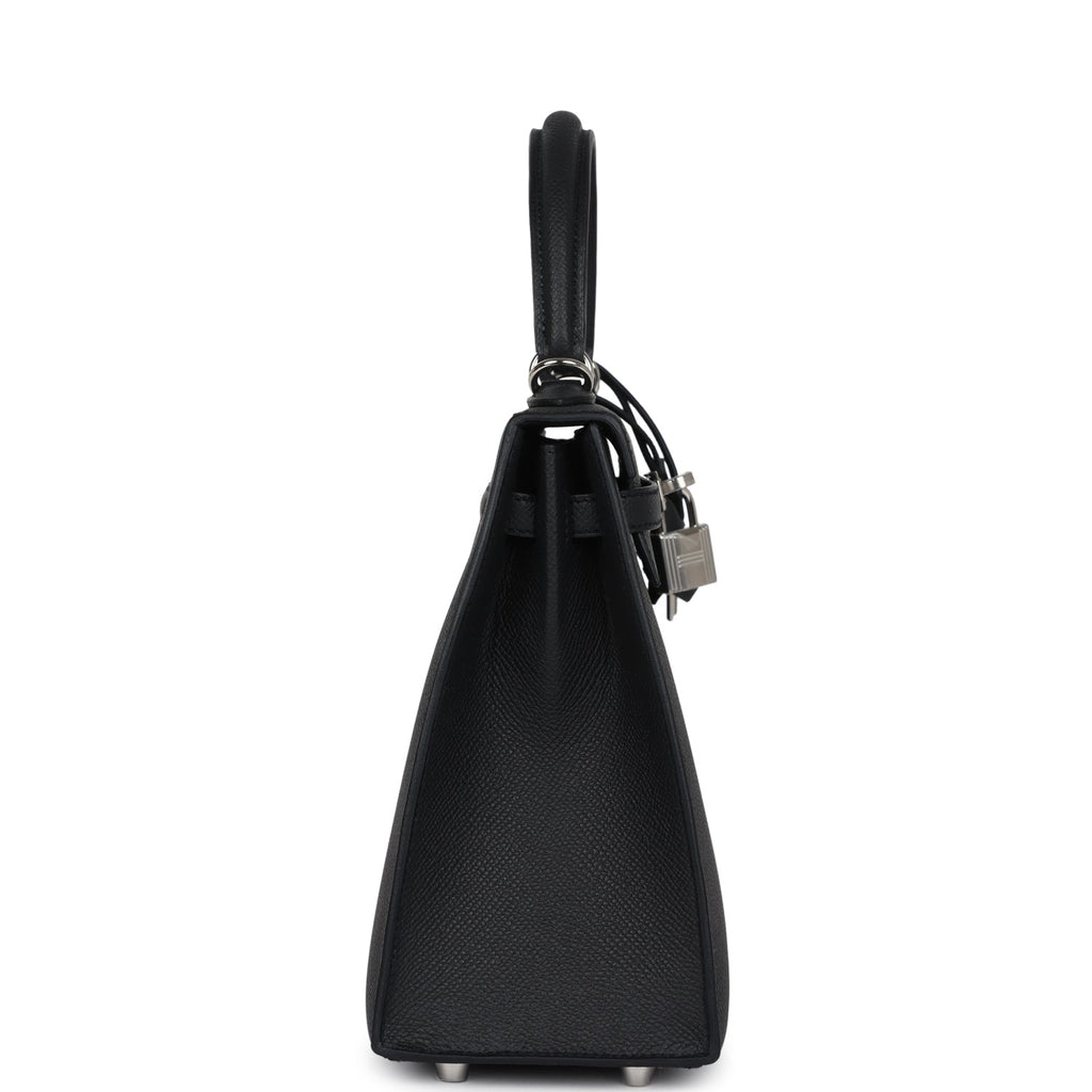 Hermes Kelly Sellier 25 Black Epsom Palladium Hardware Hermes Kelly Sellier 25 Black Epsom Palladium Hardware