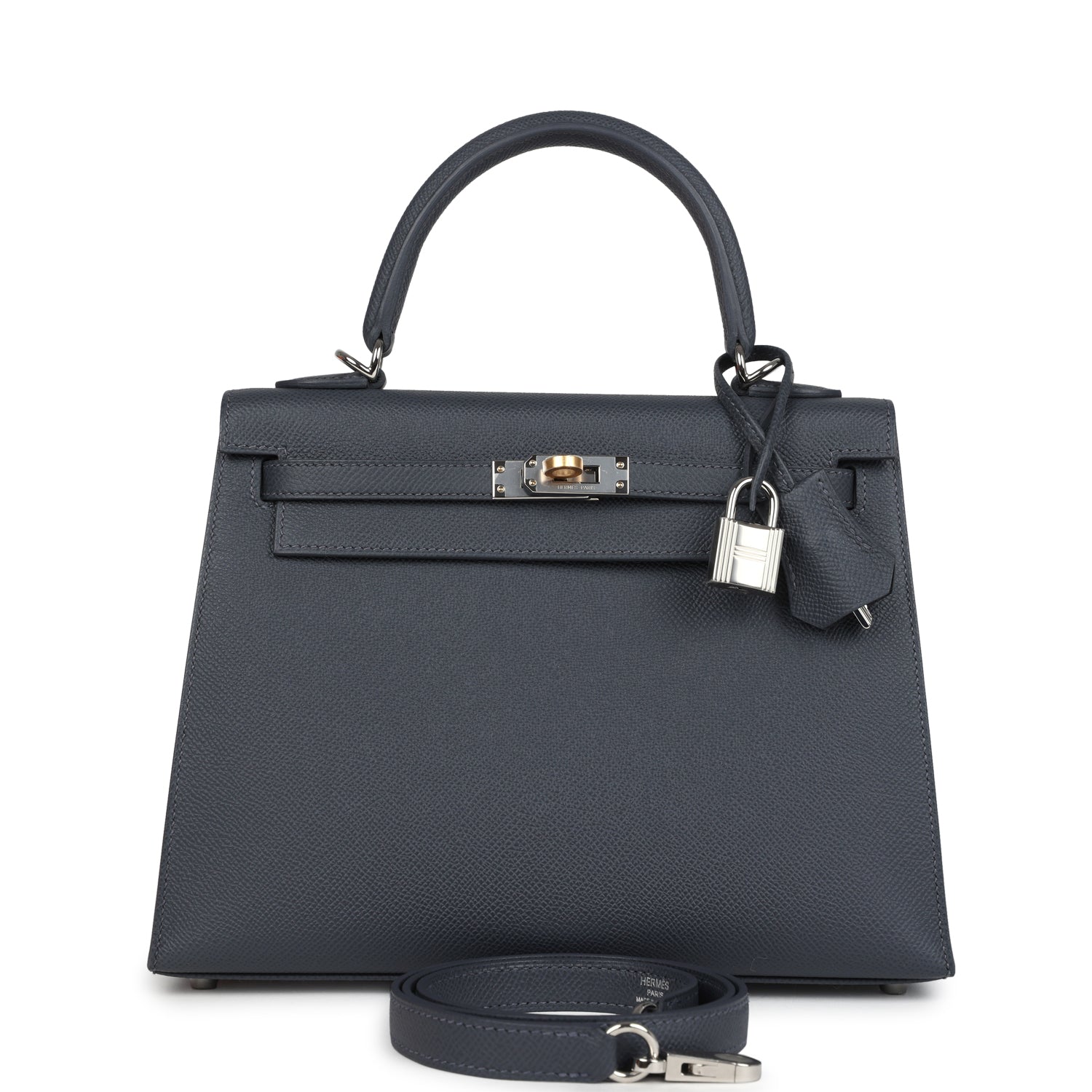 Hermès Kelly Sellier 25 Ardoise Epsom Electrum Hardware Hermès Kelly Sellier 25 Ardoise Epsom Electrum Hardware