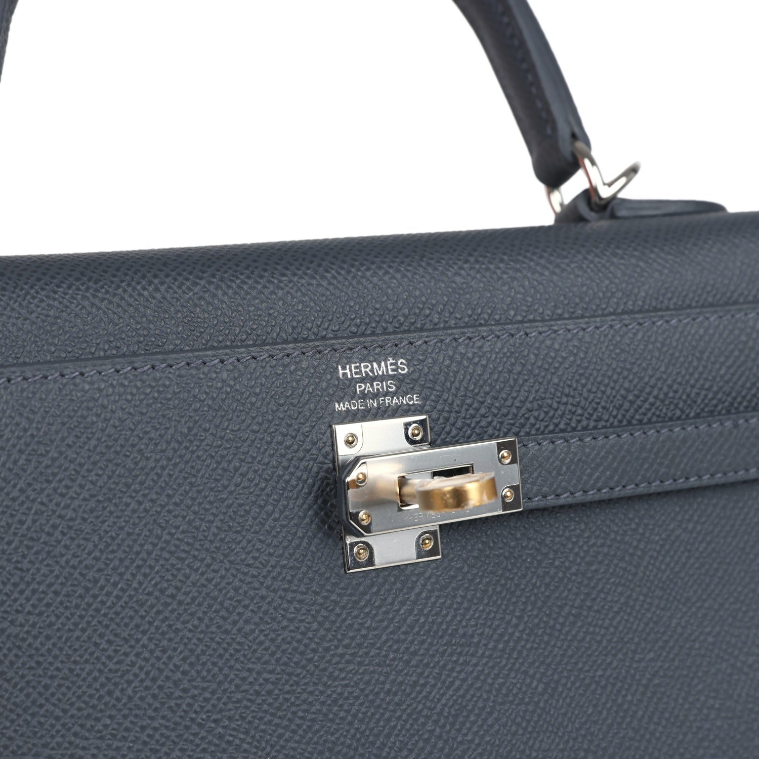 Hermès Kelly Sellier 25 Ardoise Epsom Electrum Hardware Hermès Kelly Sellier 25 Ardoise Epsom Electrum Hardware